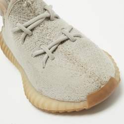 Yeezy x Adidas Grey Knit Fabric Boost 350 V2 Sesame Sneakers Size 37 1/3