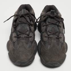 Pre Owned Yeezy x Adidas Two Tone Suede and Mesh Yeezy 500 Utility Sneakers Size 42