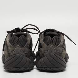 Pre Owned Yeezy x Adidas Two Tone Suede and Mesh Yeezy 500 Utility Sneakers Size 42