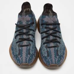 مملوكة مسبقًا Yeezy x Adidas Blue Knit Fabric Boost 380 Covellite Sneakers Size 46 2/3