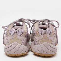 Adidas x Yeezy Purple Knit Fabric and Suede Boost Yeezy 500 Soft Vision Sneakers Size 38