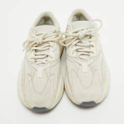 Pre Owned Yeezy x Adidas White Mesh and Suede Boost 700 Analog Sneakers Size 37 1/3