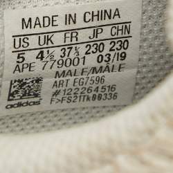 Pre Owned Yeezy x Adidas White Mesh and Suede Boost 700 Analog Sneakers Size 37 1/3