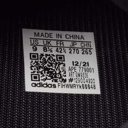 Pre Owned Yeezy x Adidas Black/Lavender Nylon Boost 700 MNVN Geode Sneakers Size 42 2/3