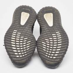 Pre Owned Yeezy x Adidas Black/Blue Knit Fabric Boost 350 v2vDazzling Blue Sneakers Size 44 2/3