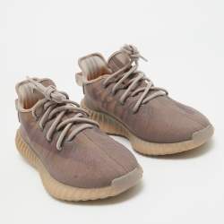 Pre Owned Yeezy x Adidas Brown Mesh Boost 350 V2 Mono Mist Sneakers Size 42 1/3
