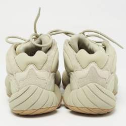 Yeezy x Adidas Green Neoprene and Suede 500 Stone Sneakers Size 42 2/3