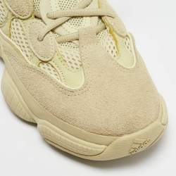 Yeezy x Adidas Yellow Mesh and Suede 500 Super Moon Yellow Sneakers Size 42 2/3