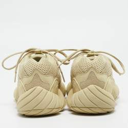 Yeezy x Adidas Yellow Mesh and Suede 500 Super Moon Yellow Sneakers Size 42 2/3