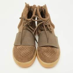 Yeezy x Adidas Brown Suede Boost 750 High Top Sneakers Size 40