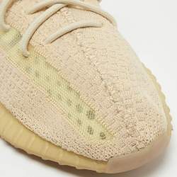 Yeezy x Adidas Light Yellow Knit Fabric Boost 350 V2 Butter Sneakers Size 44