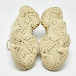 Yeezy x Adidas Light Yellow Suede and Mesh Yeezy 500 Low Top Sneakers Size 45.5