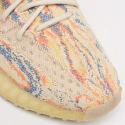 Pre Owned Yeezy x Adidas Multicolor Knit Fabric Boost 350 V2 MX Oat Sneakers Size 38 2/3