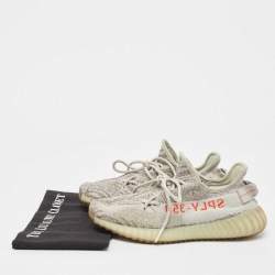 Yeezy x Adidas Two Tone Knit Fabric Boost 350 V2 Blue Tint Sneakers Size 40 2/3