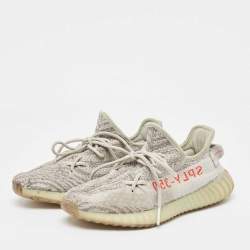 Yeezy x Adidas Two Tone Knit Fabric Boost 350 V2 Blue Tint Sneakers Size 40 2/3