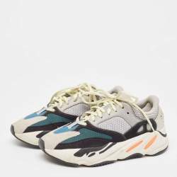 Pre Owned Yeezy x Adidas Multicolor Suede and Mesh Boost 700 Wave Runner Sneakers Size 39 1/3
