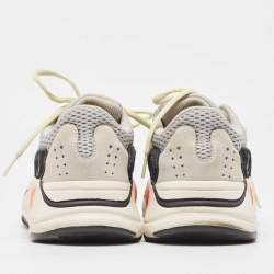 Pre Owned Yeezy x Adidas Multicolor Suede and Mesh Boost 700 Wave Runner Sneakers Size 39 1/3