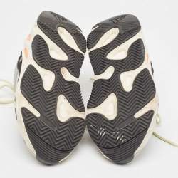 Pre Owned Yeezy x Adidas Multicolor Suede and Mesh Boost 700 Wave Runner Sneakers Size 39 1/3