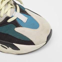 Pre Owned Yeezy x Adidas Multicolor Suede and Mesh Boost 700 Wave Runner Sneakers Size 39 1/3