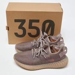 Pre Owned Yeezy x Adidas Purple Mesh Boost 350 V2 Mono Mist Sneakers Size 44