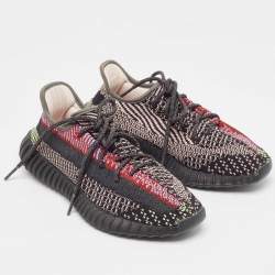 Yeezy x Adidas Multicolor Knit Fabric Boost 350 V2 Yecheil Non-Reflective Sneakers Size 40