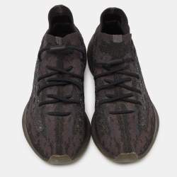Yeezy x Adidas Black/Brown Knit Fabric Boost 380 Onyx RF Sneakers Size 44 2/3