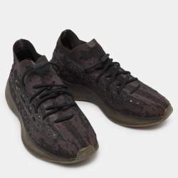 Yeezy x Adidas Black/Brown Knit Fabric Boost 380 Onyx RF Sneakers Size 44 2/3