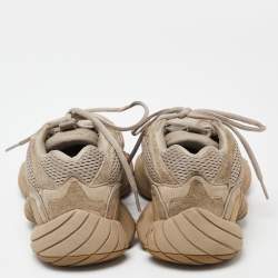 Yeezy x Adidas Beige Mesh and Suede 500 Taupe Light Sneakers Size 43 1/3