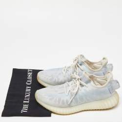 Yeezy x Adidas Blue/White Mesh Boost 350 V2 Mono Ice Sneakers Size 39 1/3