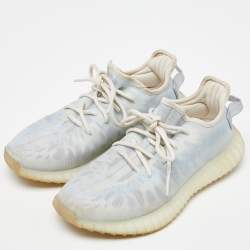 Yeezy x Adidas Blue/White Mesh Boost 350 V2 Mono Ice Sneakers Size 39 1/3