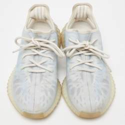 Yeezy x Adidas Blue/White Mesh Boost 350 V2 Mono Ice Sneakers Size 39 1/3