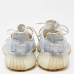 Yeezy x Adidas Blue/White Mesh Boost 350 V2 Mono Ice Sneakers Size 39 1/3