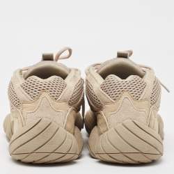 Yeezy x Adidas Light Brown Suede and Mesh Yeezy 500 Taupe Light Sneakers Size 43 1/3