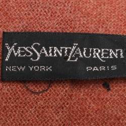 Yves Saint Laurent Brown Wool Tie