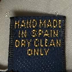 Pre Owned Yves Saint Laurent Vinatge Brown Printed Silk Traditional Tie 