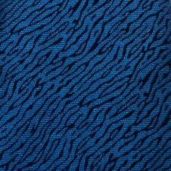 Pre Owned Yves Saint Laurent Blue Patterned Silk Tie