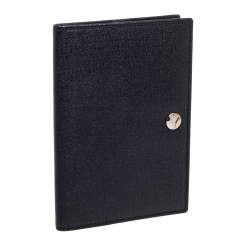 Pre Owned Yves Saint Laurent Black Leather Passport Holder