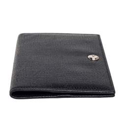 Pre Owned Yves Saint Laurent Black Leather Passport Holder