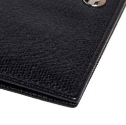 Pre Owned Yves Saint Laurent Black Leather Passport Holder