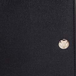 Pre Owned Yves Saint Laurent Black Leather Passport Holder