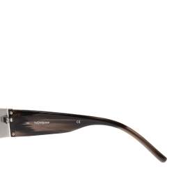 Yves Saint Laurent Black/Silver YSL 2116/S Half Rim Sunglasses