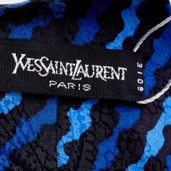 Yves Saint Laurent Multicolor Printed Silk Traditional Tie