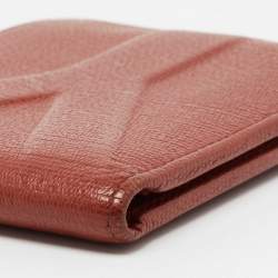 Pre Owned Yves Saint Laurent Rust Leather Bifold Wallet