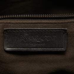 Pre Owned Yves Saint Laurent Dark Brown Leather Chyc Messenger Bag