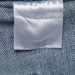 Pre Owned Yves Saint Laurent Vintage Blue Washed Denim Straight-Leg Jeans XL Waist 36"