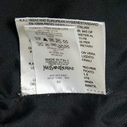 Yves Saint Laurent Grey Synthetic Puffer Down Jacket XXL