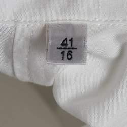 Pre Owned Yves Saint Laurent Vintage White Cotton Front Button Shirt L