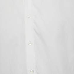 Pre Owned Yves Saint Laurent Vintage White Cotton Front Button Shirt L