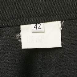Yves Saint Laurent Vintage Black Wool Formal Trousers XS