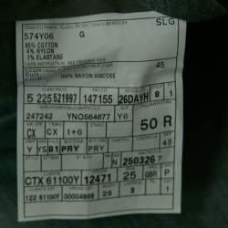 Pre Owned Yves Saint Laurent Light Blue Regular Fit Trousers L